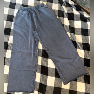 Skims Boyfriend Fleece Pant- XXS- Ashy Blue color- 25” inseam